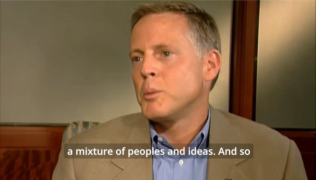Brian Glade defining that America has always been a mixture of peoples and ideas.