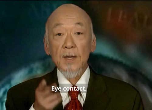 Pat Morita - importance of good eye contact