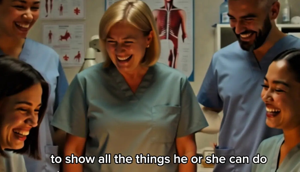 A nursing team meeting